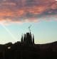 La torre de Maria de la Sagrada Familia vista desde Glòries.