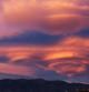 Nubes lenticulares vistas desde Bellmunt.