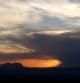 Atardecer con el yunque de las tormentas.