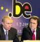 Imagen de archivo de Putin y Prodi tras una cumbre Rusia-UE en octubre de 2001, cuando el mandatario italiano presidía la Comisión Europea