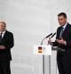 El presidente español, Pedro Sánchez, y el canciller alemán, Olaf Scholz, este miércoles en A Coruña