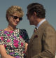 Elizabeth Debicki y Dominic West como Diana y Carlos