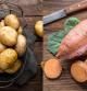 La patata y el boniato son alimentos ricos en hidratos de carbono complejos, es decir, de absorción lenta