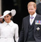 Prince Harry and Meghan Markle,Duchess of Sussex attending a service of thanksgiving for the reign of Queen Elizabeth II  in London Friday June 3, 2022 on the second of four days of celebrations to mark the Platinum Jubilee.