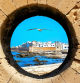 Vista de la ciudad vieja de Esouira a través de la muralla