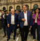 comparecencia de los lideres de ERC, despues de la derrota en las elecciones municipales. Maragall, pere Aragonés, Junqueres, Rufian