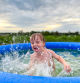 Piscina hinchable niños.