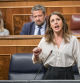 La ministra de Igualdad en una sesión de control al Gobierno en el Congreso