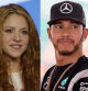 Shakira y Lewis Hamilton