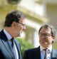 FOTO ALEX GARCIA REUNION INFORMAL EN EL PALAU DE PEDRALBES DE LOS PAISES DE LA CUENCA EUROMEDITERRANEA. EN LA FOTO EL PRESIDENT MAS Y EL PRESIDENTE RAJOY 2015/04/13