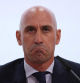 FILE PHOTO: Soccer Football - 2030 World Cup bid - Portugal, Spain and Ukraine Press Conference - UEFA headquarters, Nyon, Switzerland - October 5, 2022 Spanish football Federation president Luis Rubiales during the press conference REUTERS/Denis Balibouse/File Photo