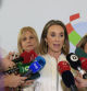 Gamarra atiende a los medios ante la nueva presidenta de la FEMP, María José García-Pelayo
