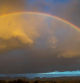 Arco iris tras la lluvia en Manlleu.