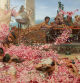 El emperador Heliogábalo (al fondo) rodeado de mujeres y pétalos de rosa en una obra realizada por Sir Lawrence Alma-Tadema en 1888