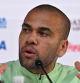 Dani Alves durante una conferencia de prensa con la selección brasileña