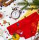 Lencería roja fin de año.