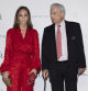 Isabel Preysler and Mario Vargas Llosa at photocall for Premiere Opera Aida in Madrid on Monday, 24 October 2022.