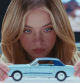 Una de las imágenes de la campaña de publicidad de Sydney Sweeney x Ford Mustang.