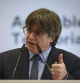 -FOTODELDIA- Latour-Bas-Elne (Francia), 02/03/2024. El expresident de la Generalitat Carles Puigdemont, durante un acto político del Consejo por la Republica, este sábado en Latour-Bas-Elne (Francia).- EFE/David Borrat