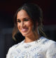 (FILES) In this file photo taken on September 25, 2021 Duchess of Sussex Meghan Markle speaks during the 2021 Global Citizen Live festival at the Great Lawn, Central Park in New York City. - Meghan Markle, the wife of Britain's Prince Harry, launched her long-awaited podcast August 23, 2022, with tennis megastar Serena Williams as the first guest. (Photo by Angela Weiss / AFP)