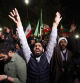 Tehran (Iran(islamic Republic Of)), 13/04/2024.- Iranians celebrate after Iran launched drone attacks against Israel; in front of the British embassy in Tehran, Iran, 14 April 2024. Iran's Islamic Revolutionary Guards Corps (IRGC) launched drones and rockets towards Israel late on 13 April 2024, Iranian officials said. (Teherán) EFE/EPA/ABEDIN TAHERKENAREH