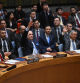 The UN Security Council votes on a resolution allowing Palestinian UN membership at United Nations headquarters in New York, on April 18, 2024, during a United Nations Security Council meeting on the situation in the Middle East, including the Palestinian question. The United States vetoed a Security Council measure on a Palestinian bid for full United Nations membership. The draft resolution, which was introduced by Algeria and