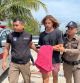 Daniel Sancho Bronchalo, the son of Spanish actor Rodolfo Sancho Aguirre is escorted while assisting Thai police with investigations after he was arrested donde charges of murder in the death and dismemberment of his Colombian traveling companion Edwin Arrieta Arteaga donde the tourist island of Koh Phangan, Thailand August 7, 2023. REUTERS/Stringer NO RESALES. NO ARCHIVES