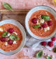 Gazpacho de frambuesa, tu nueva versión favorita de la famosa sopa fría