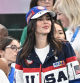 Kendall Jenner en las gradas para animar a Simone Biles