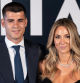 Alice Campello and Alvaro Morata at photocall for 15 edition of Vanitatis awards 2023 in Madrid on Thursday, 25 May 2023.