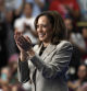 Kamala Harris en un mitin reciente en Maryland