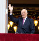 King Harald and Crown Prince Haakon attending the His Majesty The King's Guard perform in Oslo