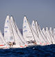 La flota de J/70 compitiendo en Palma