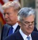 FILE PHOTO: U.S. President Donald Trump looks on as Jerome Powell, his nominee to become chairman of the U.S. Federal Reserve moves to the podium at the White House in Washington, U.S., November 2, 2017. REUTERS/Carlos Barria/File Photo