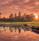 Angkor Wat, patrimonio de la humanidad, al amanecer