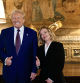Palm Beach (United States), 04/01/2025.- A handout picture made available by the Chigi Palace (Palazzo Chigi) Press Office shows Italian Prime Minister Giorgia Meloni (R) meeting with US President-elect Donald Trump at his residence in Mar-a-Lago resort, Palm Beach, Florida, USA, 04 January 2025 (issued 05 January 2025). (Italia) EFE/EPA/FILIPPO ATTILI/CHIGI PALACE PRESS OFFICE HANDOUT HANDOUT EDITORIAL USE ONLY/NO SALES