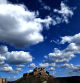 Nubes sobre el castillo de Cardona.