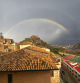 Marco arco iris en el castillo de Cardona.