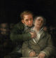 'Goya atentido por su médico Arrieta'.