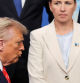 US President Donald Trump (L) and Danish Prime Minister Mette Frederiksen gather for a family photo before a plenary session of the North Atlantic Treaty Organization (NATO) Heads of State and Government summit in The Hague, on June 25, 2025. NATO leaders hold a two-day summit on June 24 and 25 in The Hague. (Photo by Christian Hartmann / POOL / AFP) / Netherlands OUT