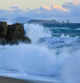 Temporal en la playa de Begur.