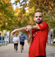 FOTO ALEX GARCIA EL ATLETA ARTUR BOSSY ENTRENA EN EL PASSEIG DE LA GARRIGA 2025/11/19