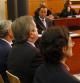 El empresario catalán Javier De la Rosa (segundo a la derecha), entre otros, en la Audiencia de Barcelona