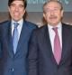 Luis del Rivero, presidente de Sacyr Vallehermoso, junto a Manuel Manrique, consejero delegado en la junta general de Accionistas de la firma