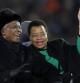 Nelson Mandela y su mujer, Graça Machel