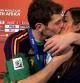 Uno de los momentos más simpáticos y esperado fue el beso entre Iker Casillas y Sara Carbonero