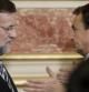 El presidente del Gobierno, José Luis Rodríguez Zapatero, charla con el líder del PP, Mariano Rajoy, durante los actos conmemorativos del Día de la Constitución que se celebran en el Congreso de los Diputados