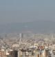 La polución era muy visible ayer desde las zonas altas de Barcelona