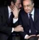 Foto de archivo de los presidentes del Real Madrid, Florentino Pérez (d) y del Barcelona, Sandro Rosell (i)