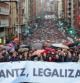 Miles de manifestantes han solicitado la legalización de Sortu por las calles de Bilbao